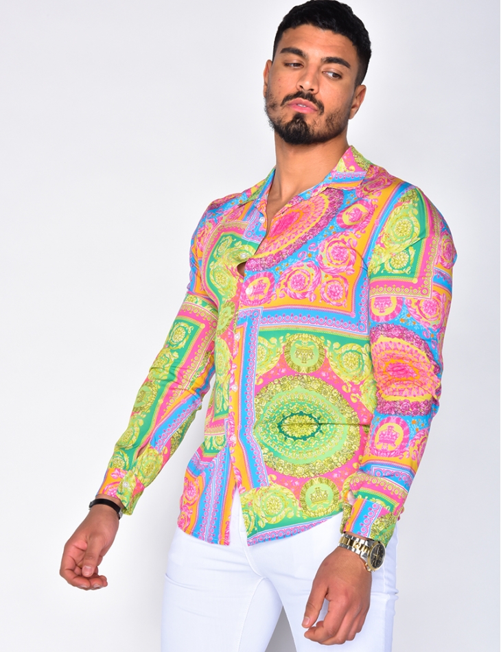 Long Sleeved Shirt with Pattern