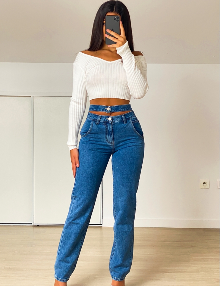 mom jeans with belt
