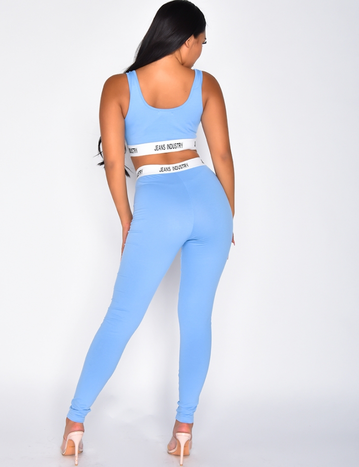 Jeans Industry Crop Top and Leggings Co-ord