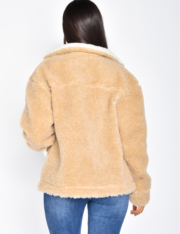 Sheepskin-Style Jacket