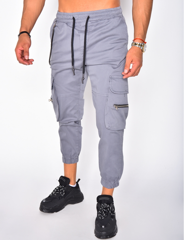 Cargo Trousers with Chain