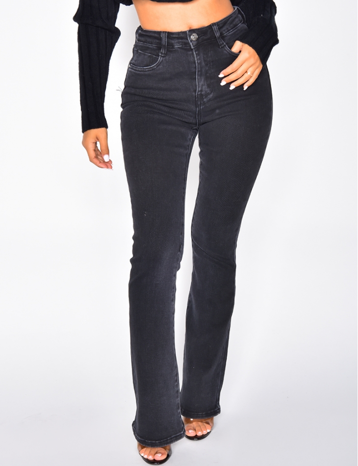 Jeans High Waist Mit Schlag Jeans Industry