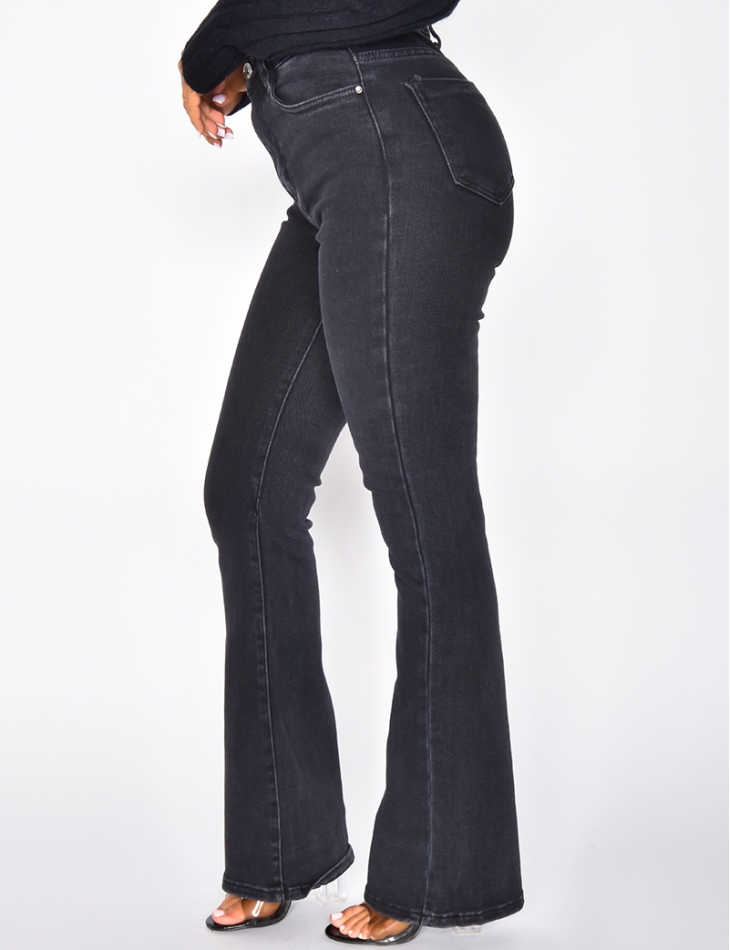 Jeans High Waist Mit Schlag Jeans Industry