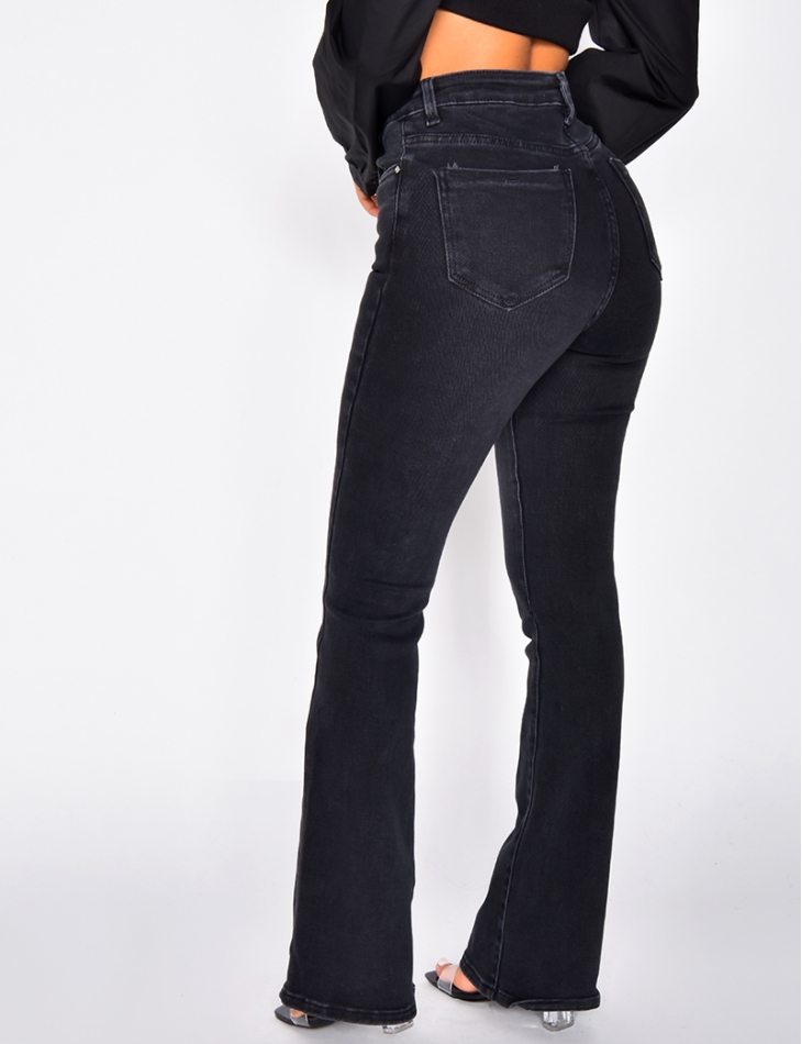 Jeans High Waist Mit Schlag Jeans Industry