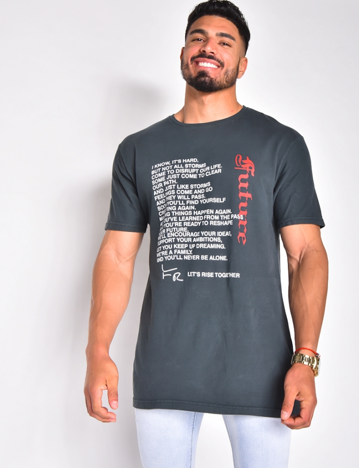 T-shirt "Future" à écritures
