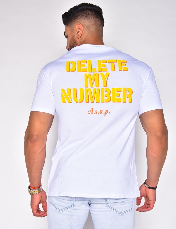 T-shirt "Delete my number"