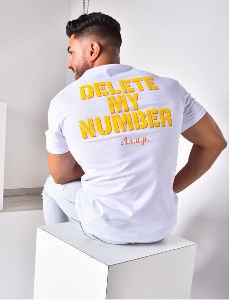 T-Shirt „Delete my number“