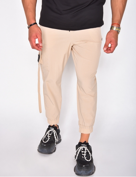 Thin cargo trousers with pocket