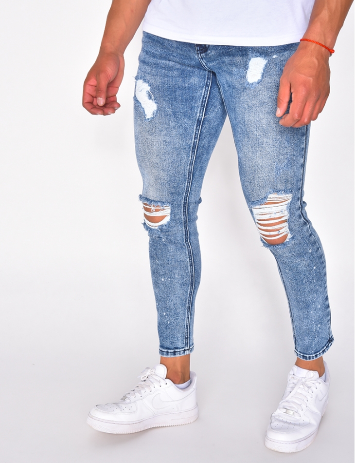 Jeans skinny destroy
