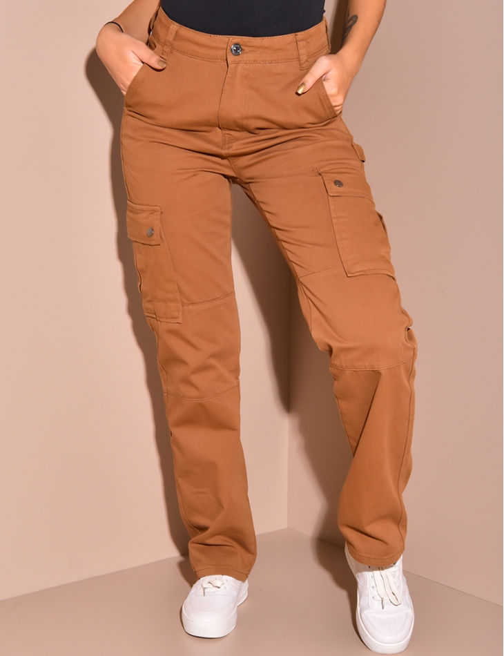 straight leg cargo jeans