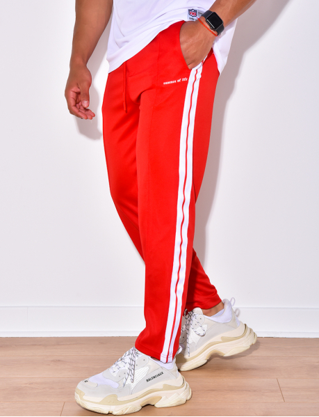 "Essence of life" striped joggers