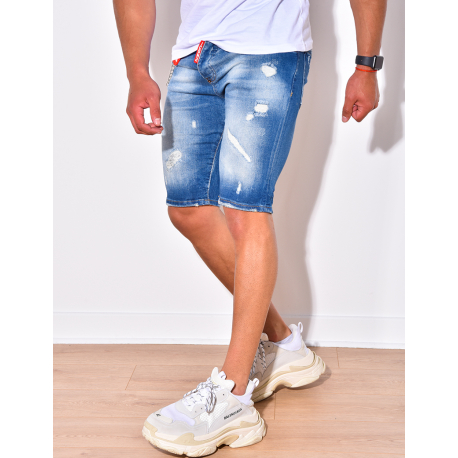 Short long jean discount homme