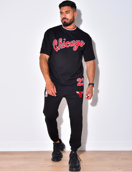"Chicago" T-shirt and Jogging Bottoms Set