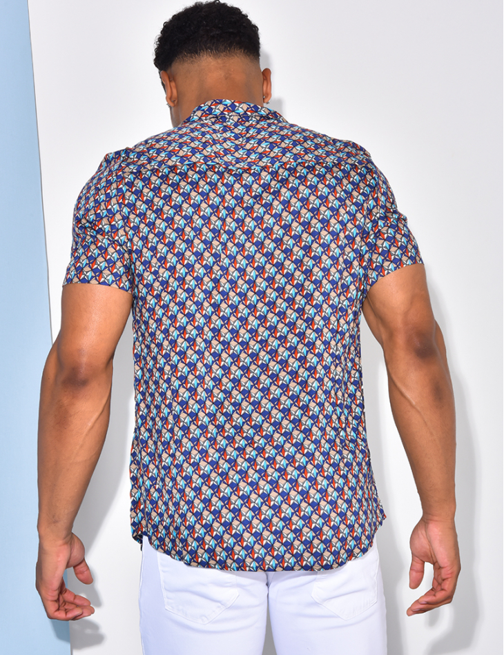 Chemise à motif géométrique
