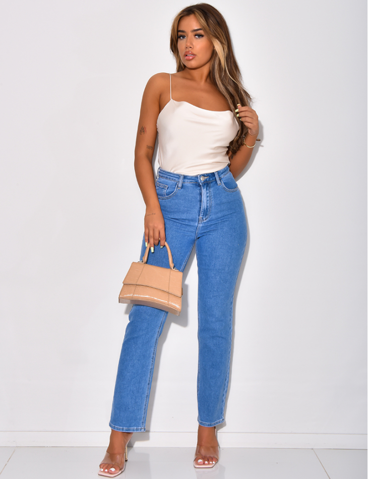Jeans coupe droite stretchy