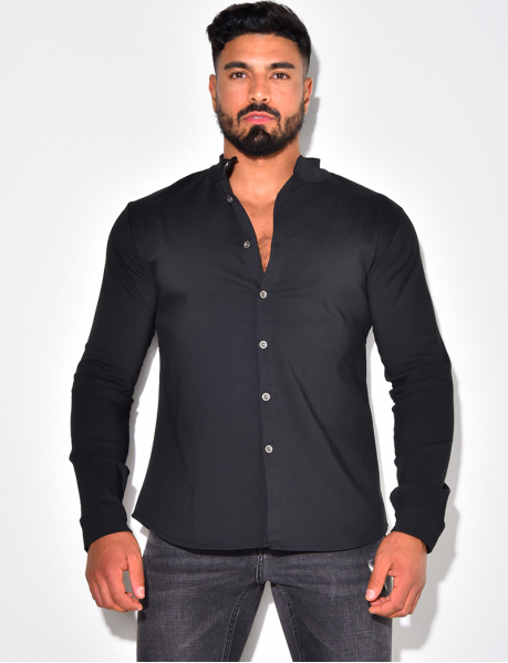 Chemise manches longues col rond