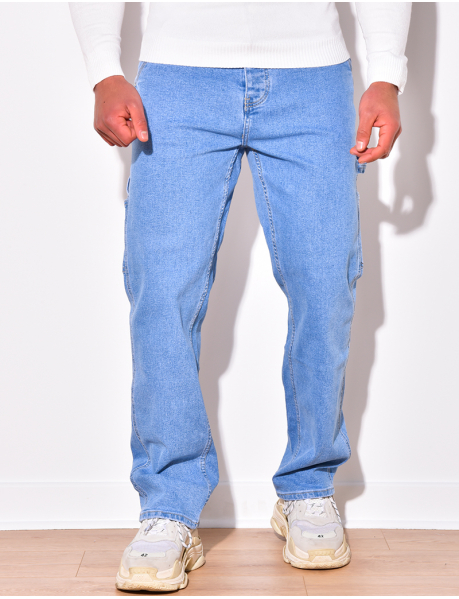 Jeans homme effet cargo