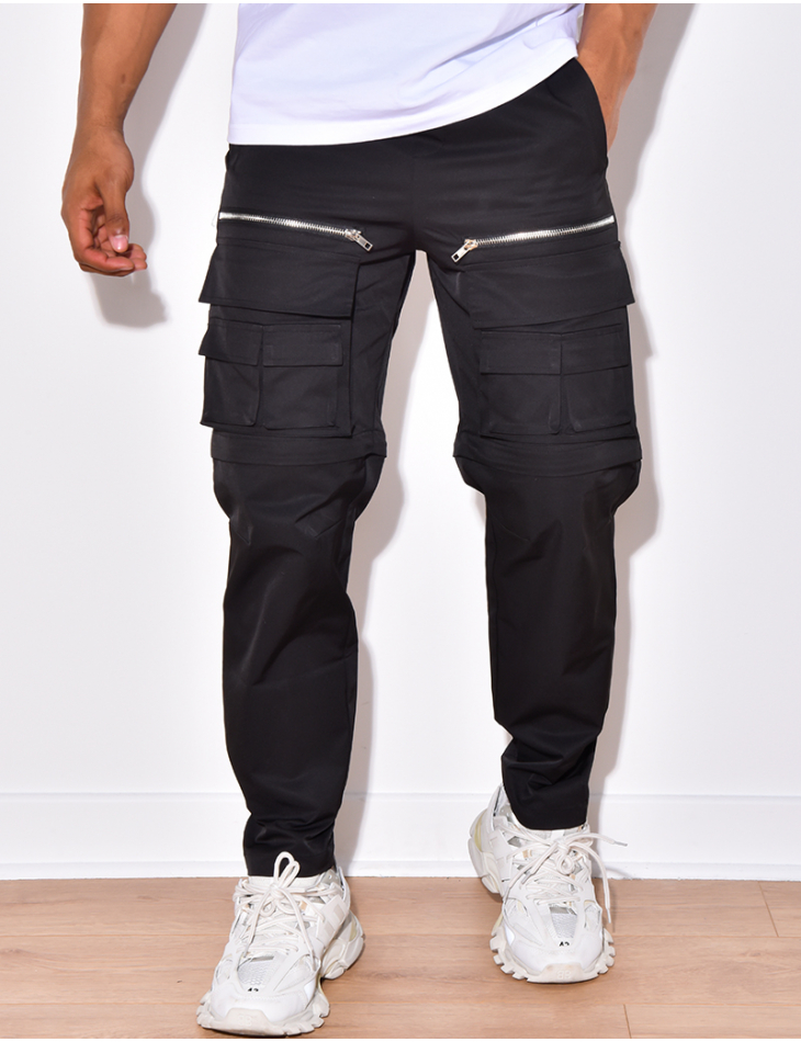 Smitty Pleated Charcoal Gray Combo Umpire Pants