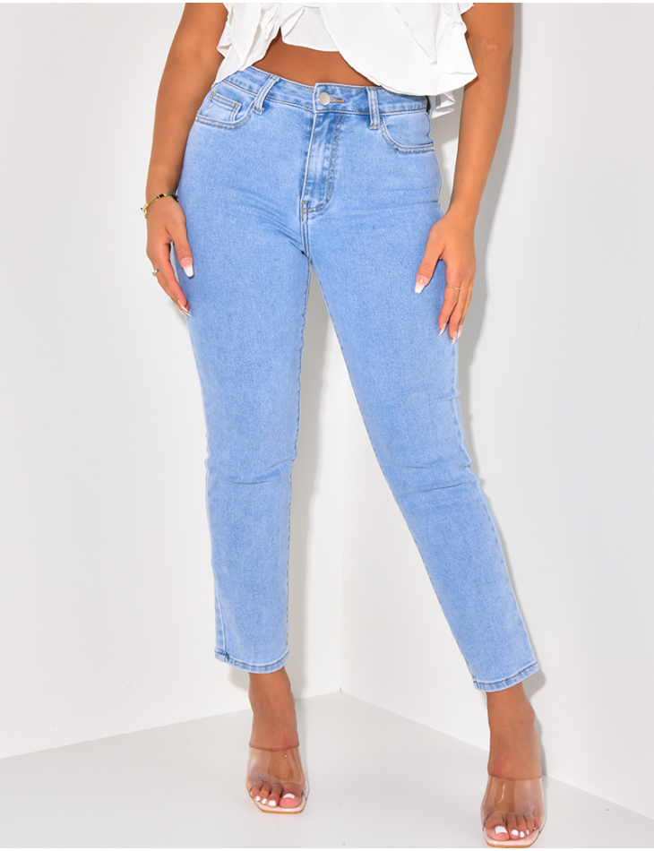 Jeans Mom taille haute