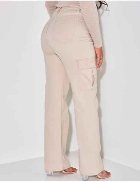 Oiled cargo trousers