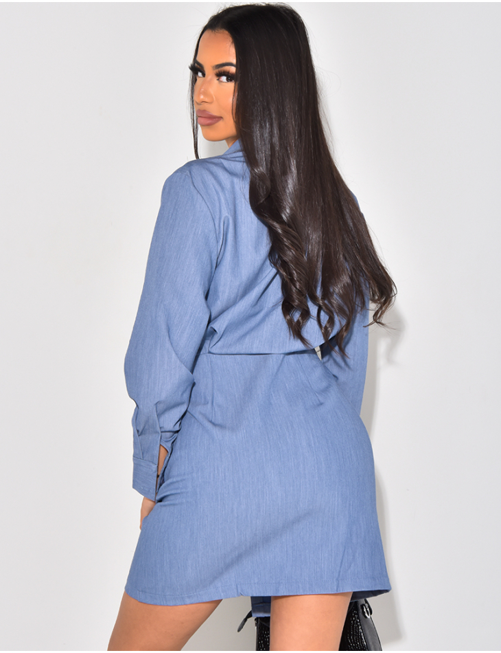 Fitted shirt dress