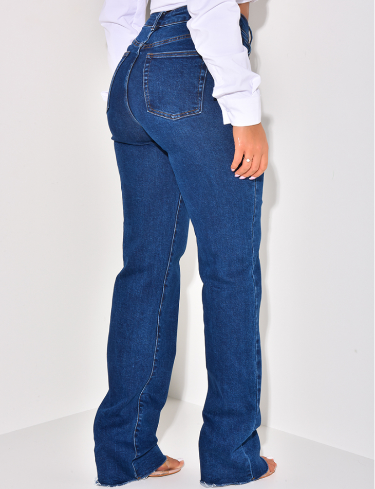 Jeans mit geradem Schnitt Stretchy blau brut