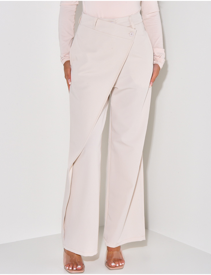 Flap tailored pants