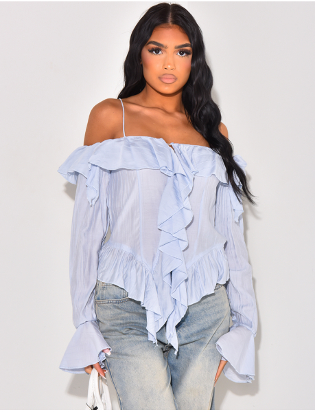 Romantic little top with ruffles