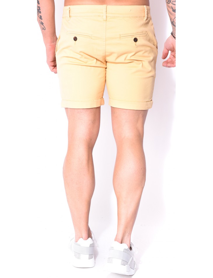 Men's Yellow Chino Bermuda Shorts